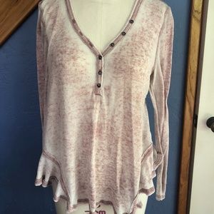 Melrose and Market Brand Long Sleeve Pink Shirt | size Medium